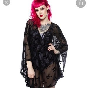 Bat swim cover up by Sourpuss size xs